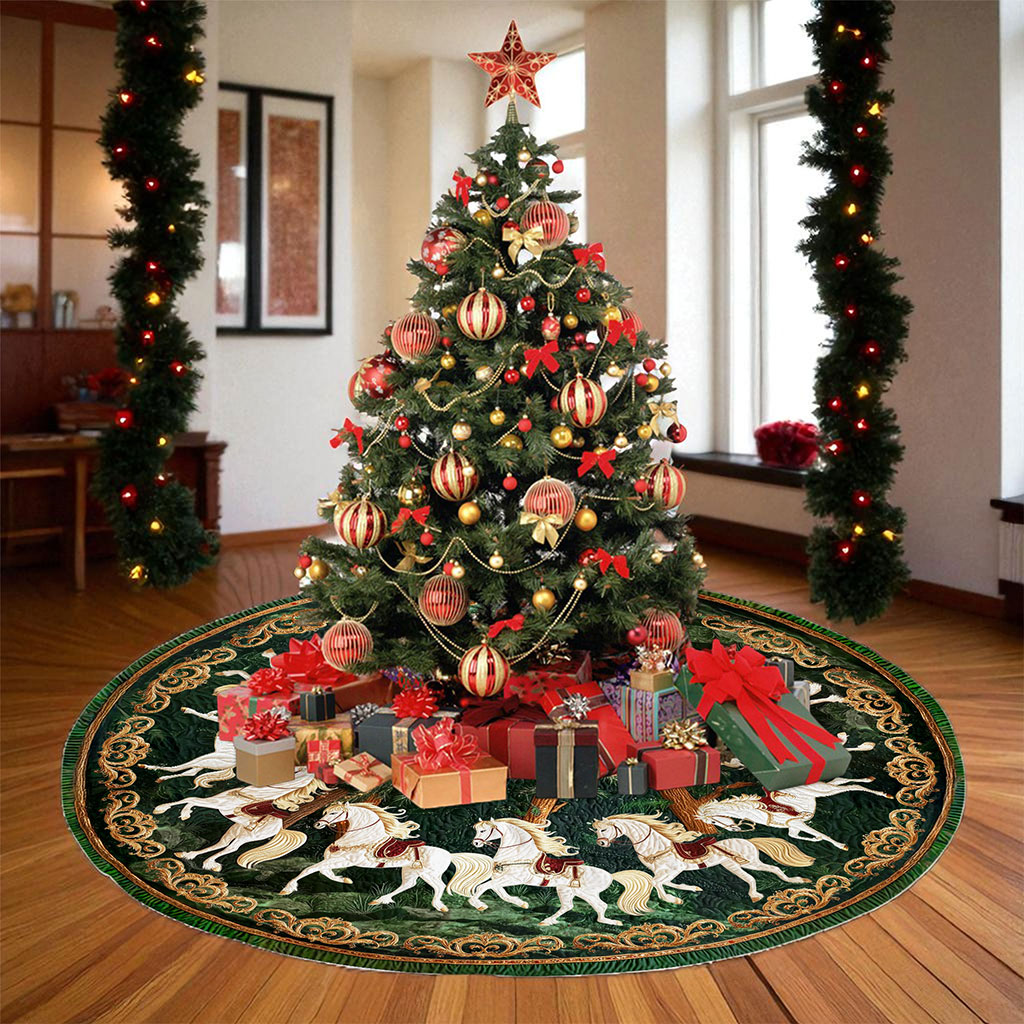 Horse Christmas Tree Skirt UKTO5311002 - Image 4