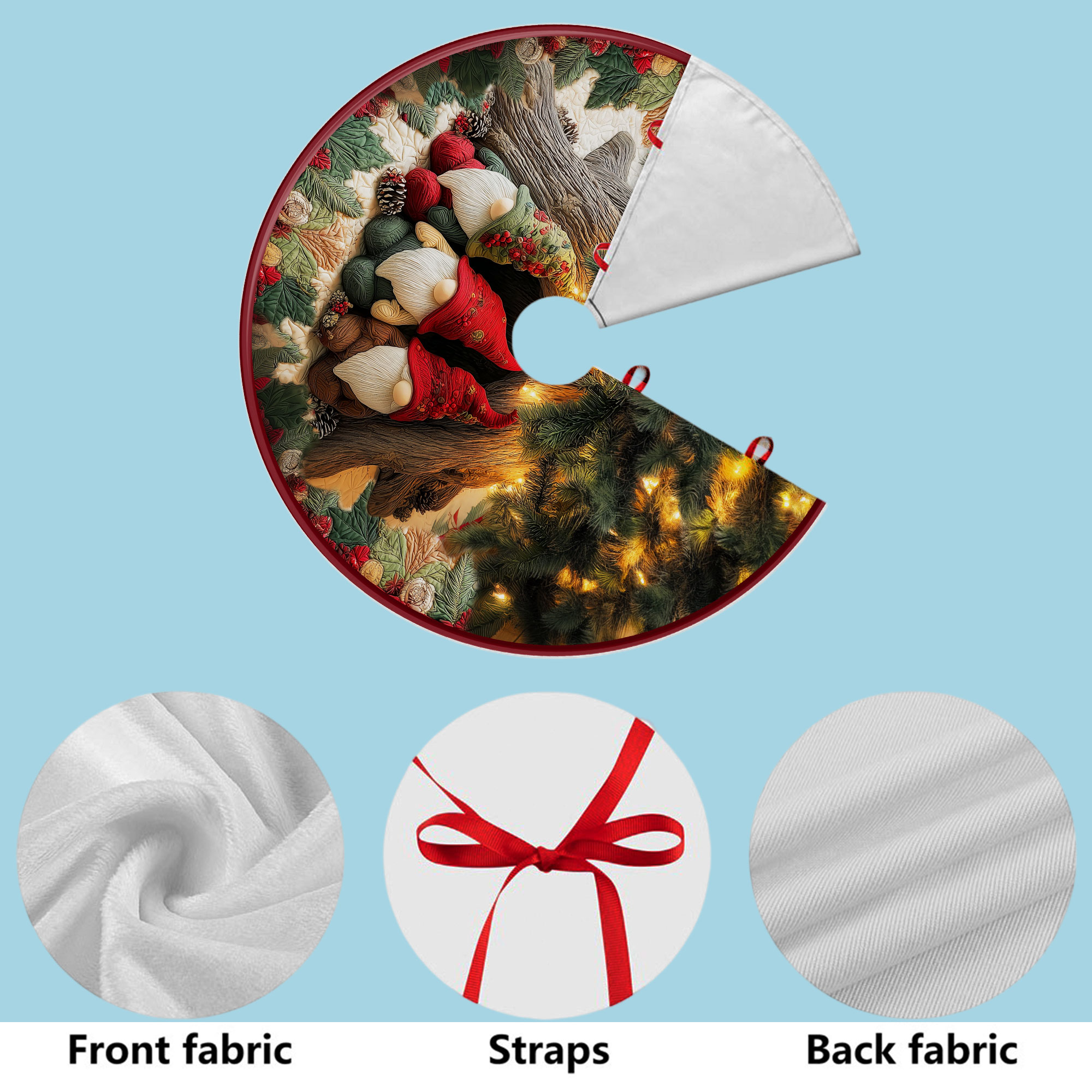 Gnomes Christmas Tree Skirt QFHH5051105 - Image 6