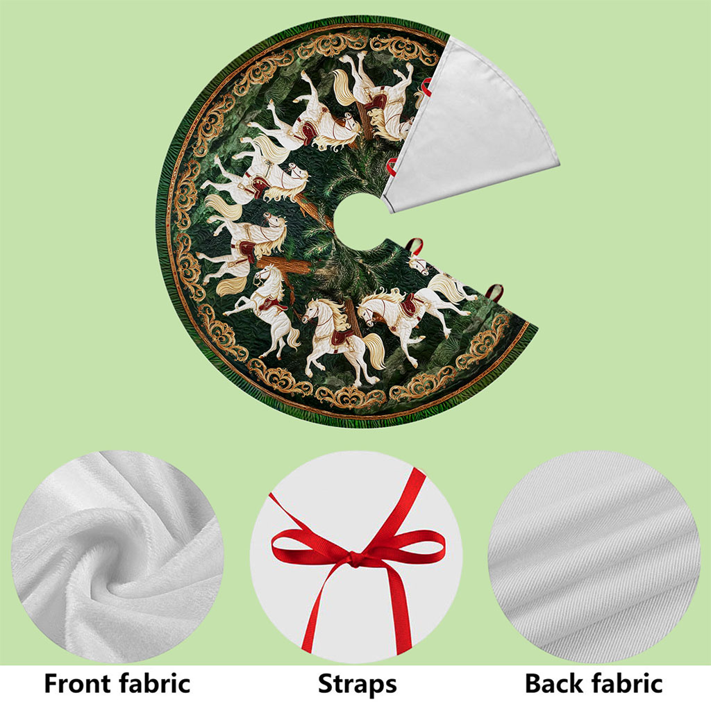 Horse Christmas Tree Skirt UKTO5311002 - Image 6