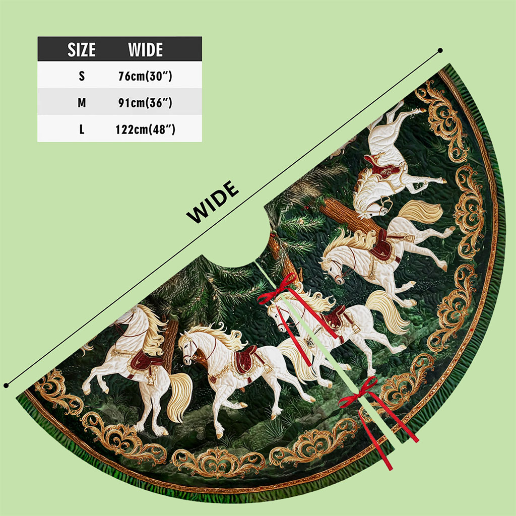 Horse Christmas Tree Skirt UKTO5311002 - Image 7
