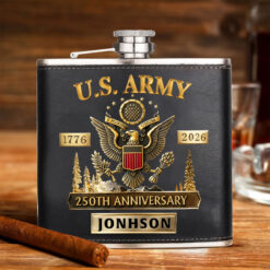 Custom 250th USA Watch Leather Flask THHH5311201