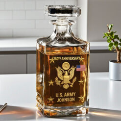 Custom 250th Anniversary Army USA Whisky Bottle THHA5021210