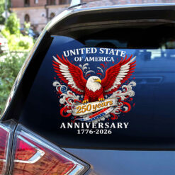 Personalized America 250th Anniversary Car Sticker UKTO5120105