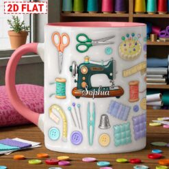 Custom Crochet Printed Faux 3D Ceramic Mug THUU6020115
