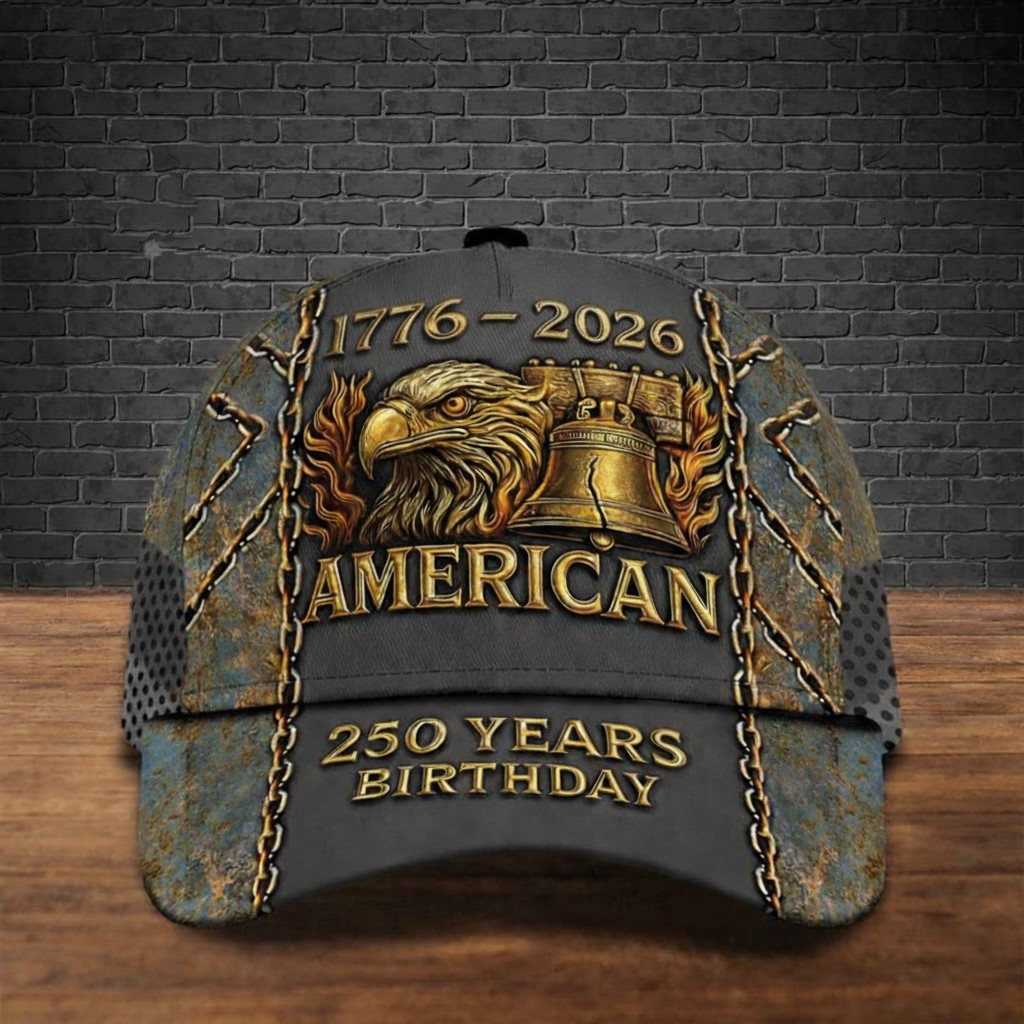 United States 250th Anniversary 3D Printed Cap QFTD6120106