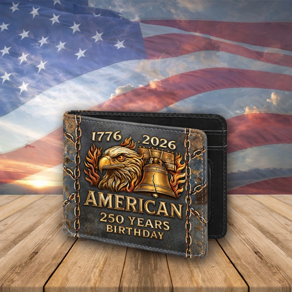 United States 250th Anniversary 3D Printed Men Wallet QFTD6120108